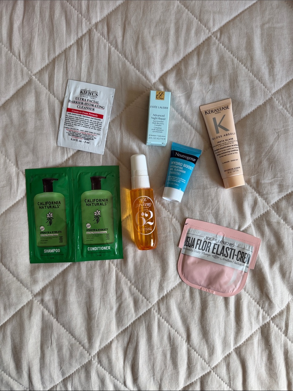 Luxury Beauty Sample Bundle | Estée Lauder Kérastase Sol de Janeiro Kiehl’s